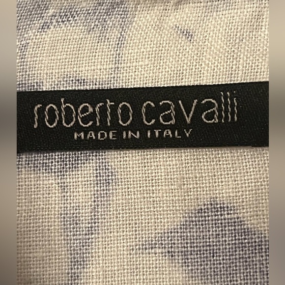 ROBERTO CAVALLI 🇮🇹 rare Vintage Floral zippered collored Brooch Jacket/Top - Picture 6 of 11